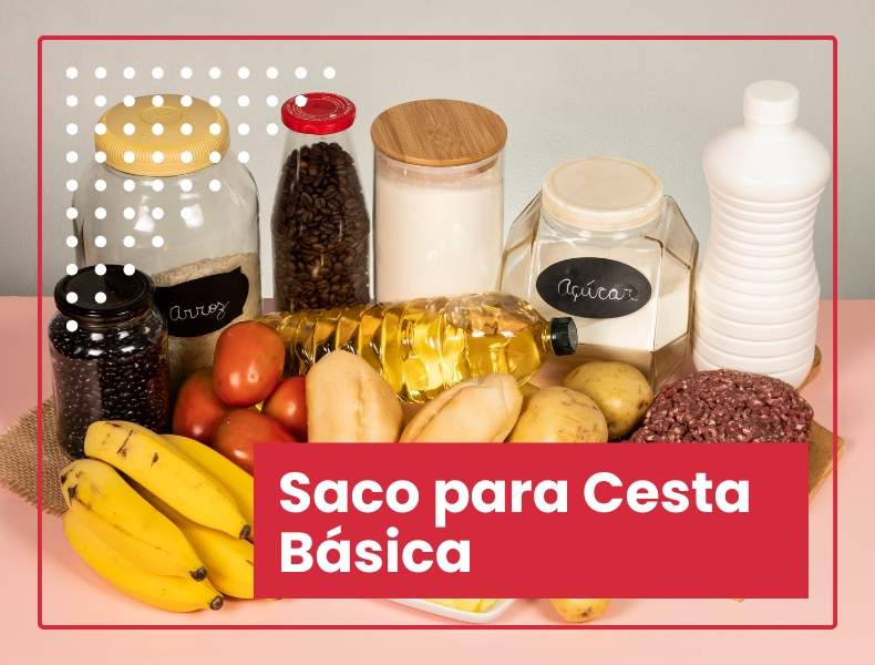 Saco para cesta básica