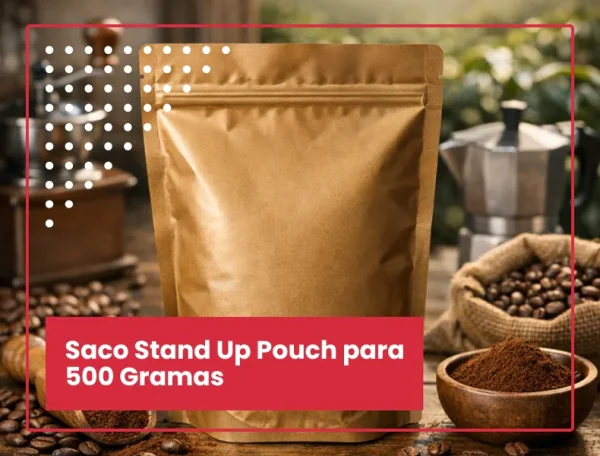 Saco Stand Up Pouch para 500 Gramas Saco Stand Up Pouch para 500 Gramas